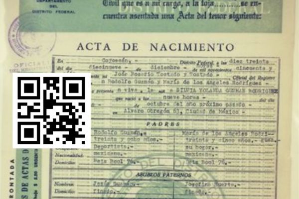 Cómo obtener el Acta de Nacimiento con Código QR y Descargar el PDF