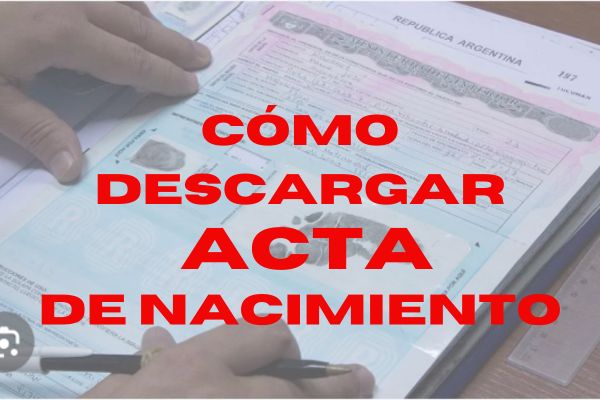 Cómo Descargar un Acta de Nacimiento